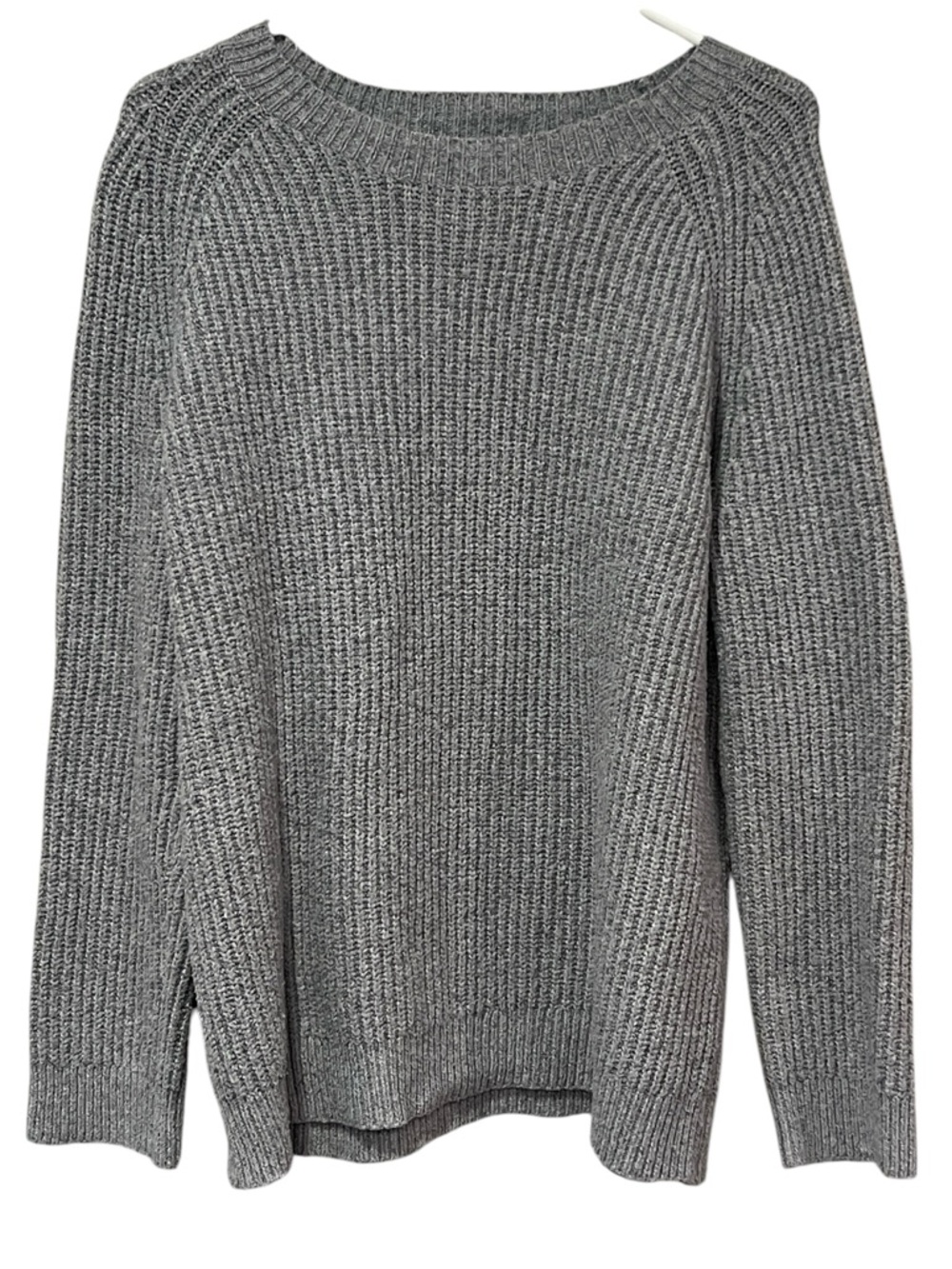 BP Oversized Bluish-Gray Ribbed Knit Sweater Size Small